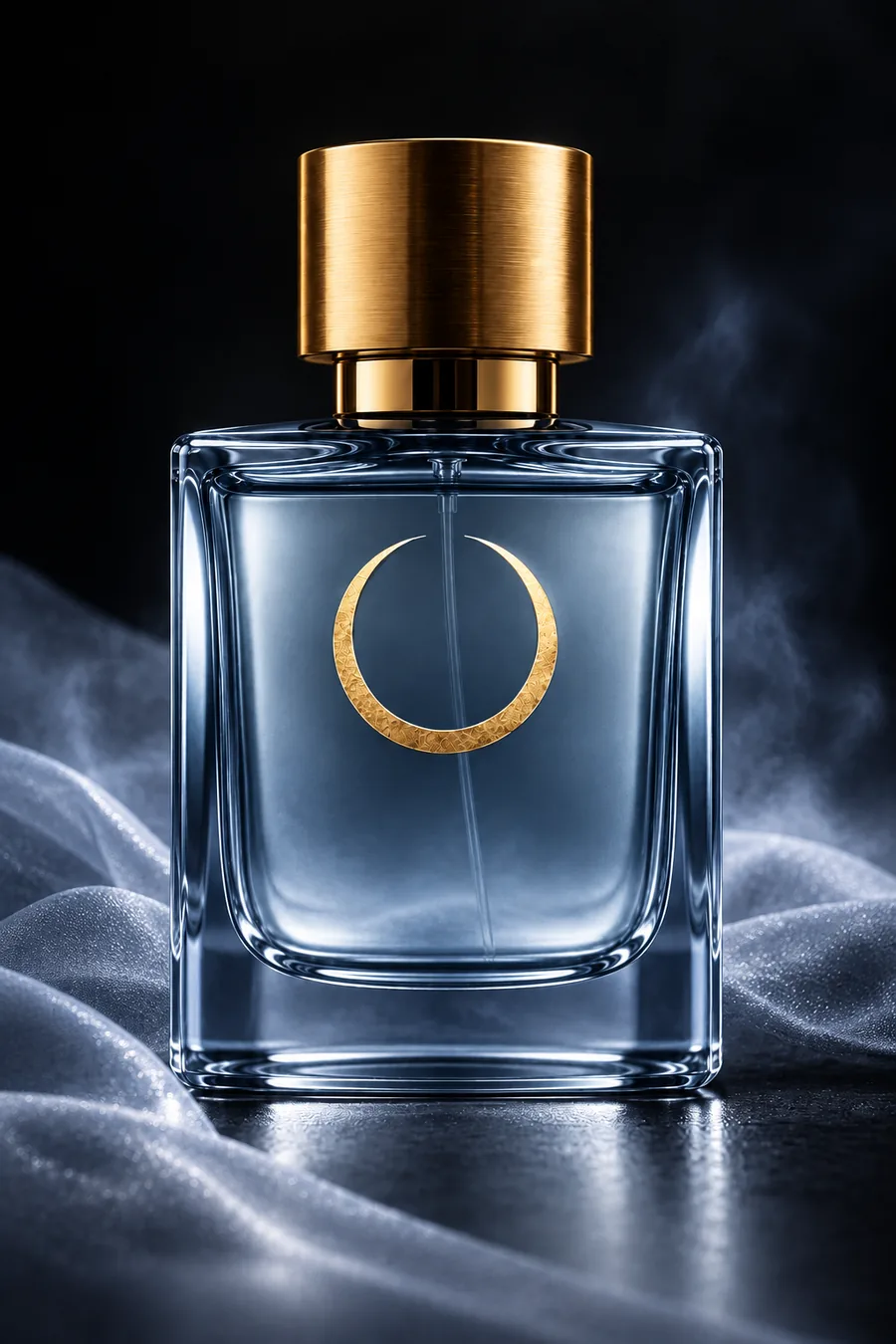 Interpretazione visiva del flacone Muschio Celeste NOCTÁUREA PARFUM