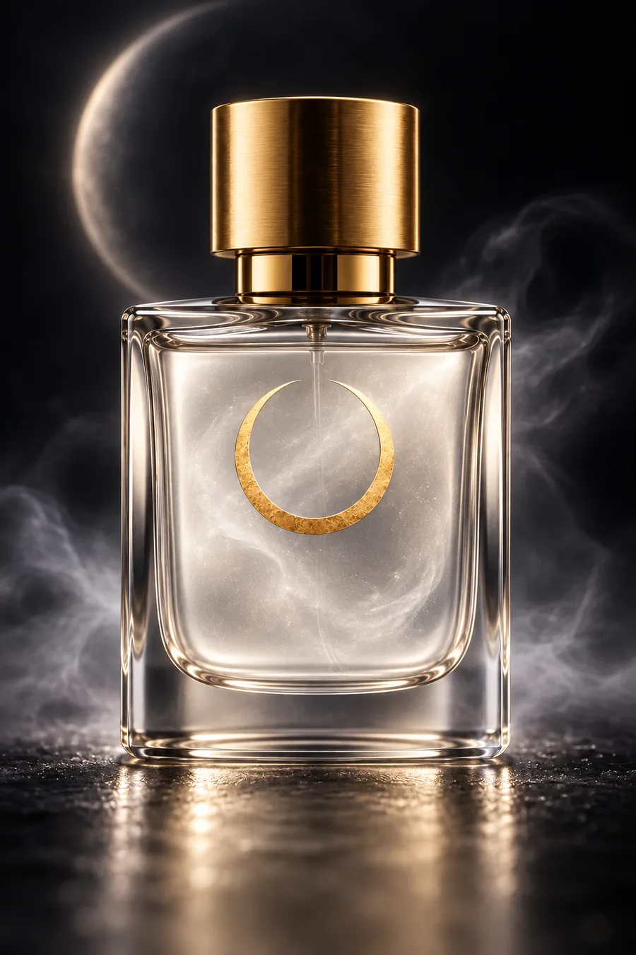 Interpretazione visiva del flacone Velo di Luna NOCTÁUREA PARFUM